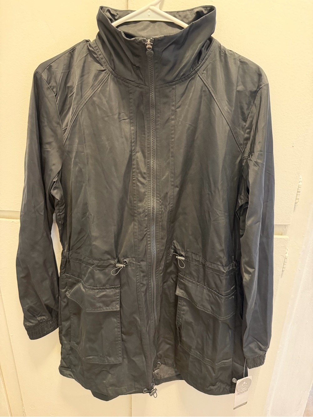 Apana Lightweight Gray Utility Jacket with Drawcord Waist